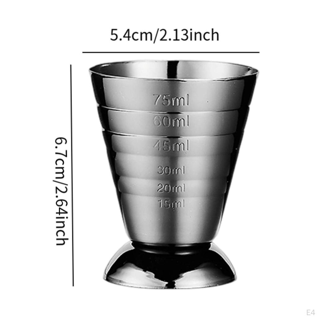 75ml Stainless Steel Cocktail Measure for Bar And Kitchen