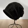 Autumn/Winter Women's Rolled Edge Loose Knit Wool Hat