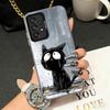 Healing Sense Cat Rain Shockproof Phone Case for Samsung A17 A16 A15 A14 A37 A57 A36 A56 A26 A35 A55 A25 A34 A54 A24 A13 A23 A33