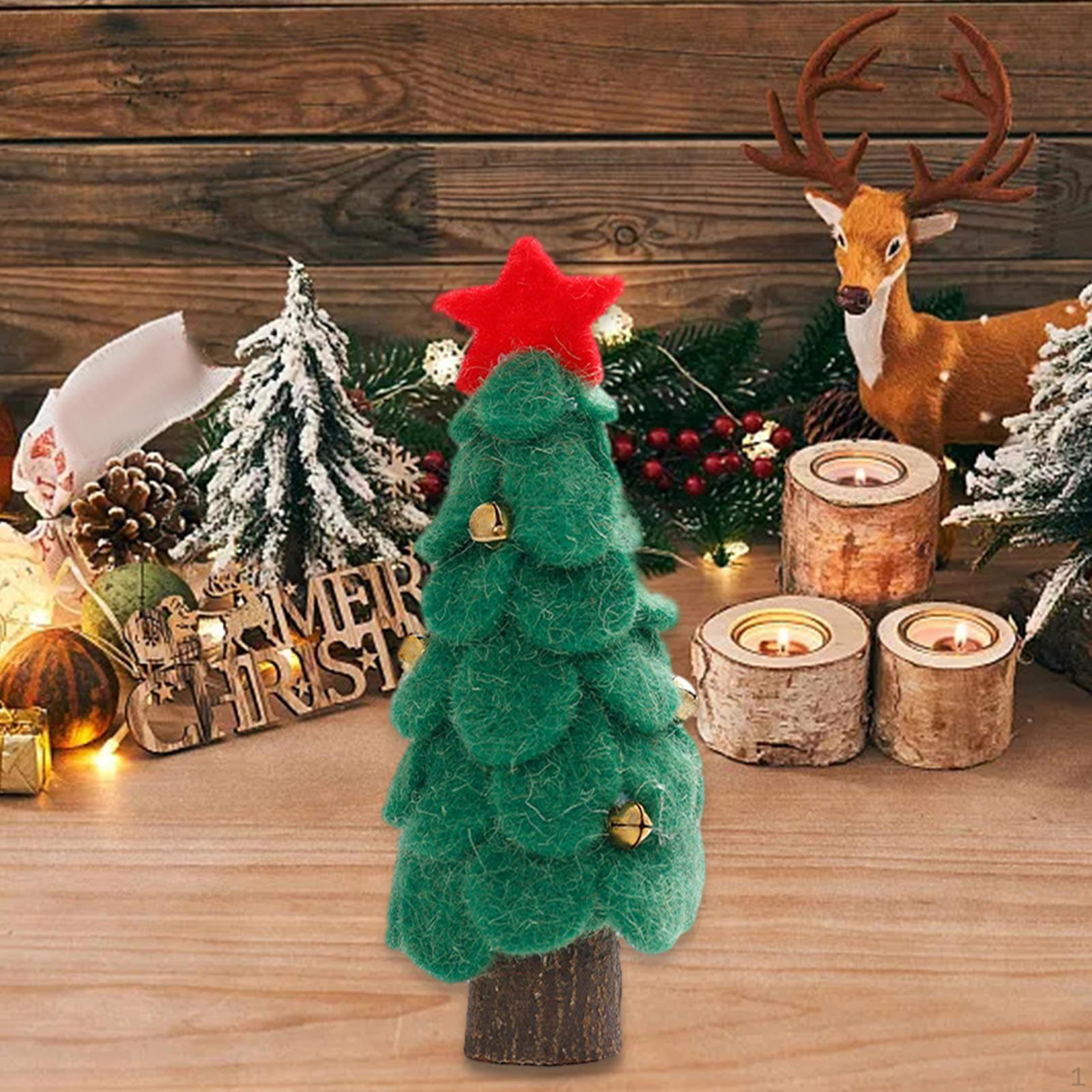 

Рождественская елка настольное украшение ремесло искусство со звездами украшения стола для фестивалей книжная полка Green S