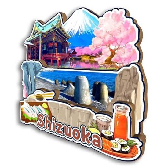 Refrigerator Magnet Shizuoka Japan City Travel Souvenir Tourism Gift 3D Classic Landmark Handmade Craft Home Decoration -3241