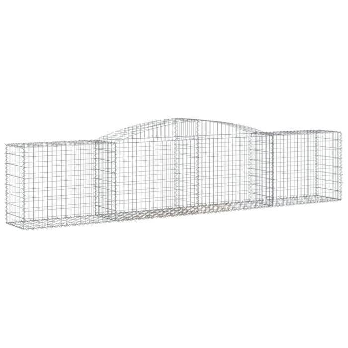 VidaXL 20x Paniers à Gabions Arqués Cages à Gabions Arquées Murs de Gabion Barrières de Jardin Terrasse Extérieur 3146993