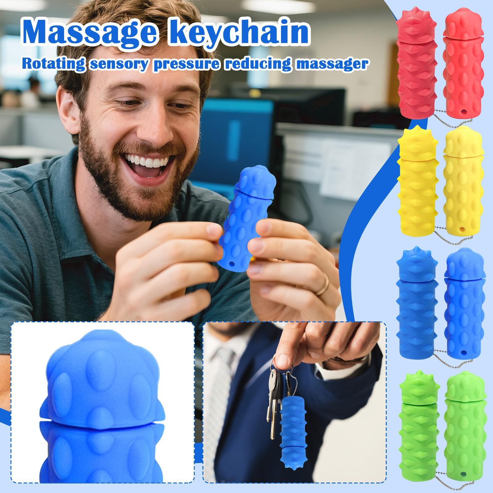 

Silicone Decompression Massage, Rotatable Sensory Decompression Massager One Size синій