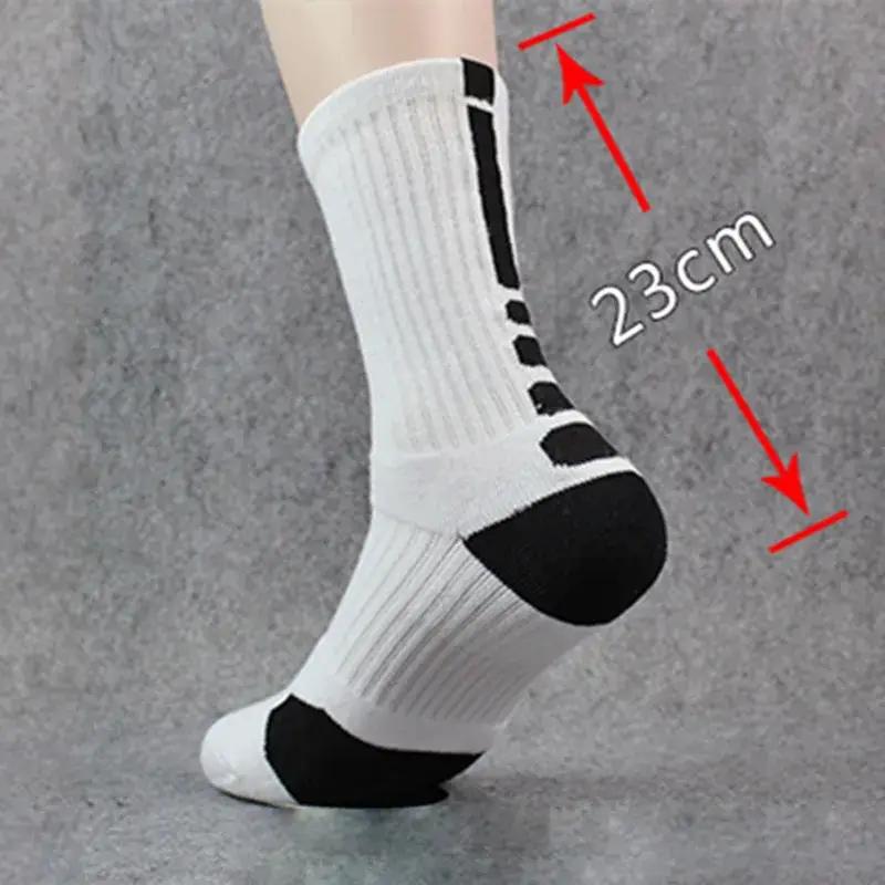 1Pair Basketball Socks Actual Combat Training Sport Socks Men Thick Towel Bottom Mid Tube Socks For Men