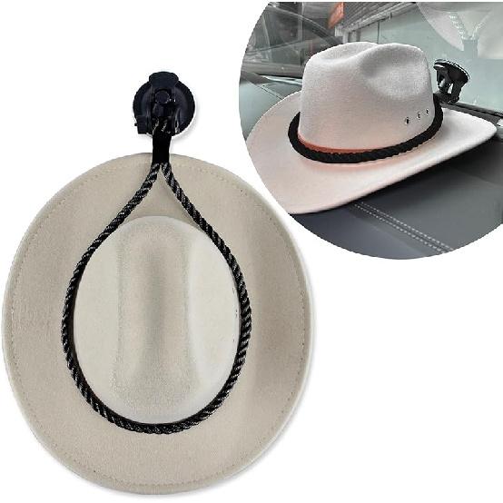 Ziciner Cowboy Hat Mounts For Your Vehicle, Hat Mounts With Suction Cup, Hat Holder Rack To Keeps Your Hat Securely On The Dash, Auto Universal