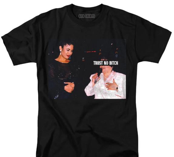 Selena Quintanilla Trust No Bitch T-shirt, Tejano Pop Vtg Retro Graphic Tee S