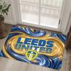 Leeds United Football Design Crystal Velvet Carpet Cozy Non?Slip Printed Rug For Bedroom Living Room Entrance