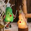 Christmas Tree-shaped Doll with Lights Star Decor Christmas Element Tabletop Decor Home Decoration Figurine