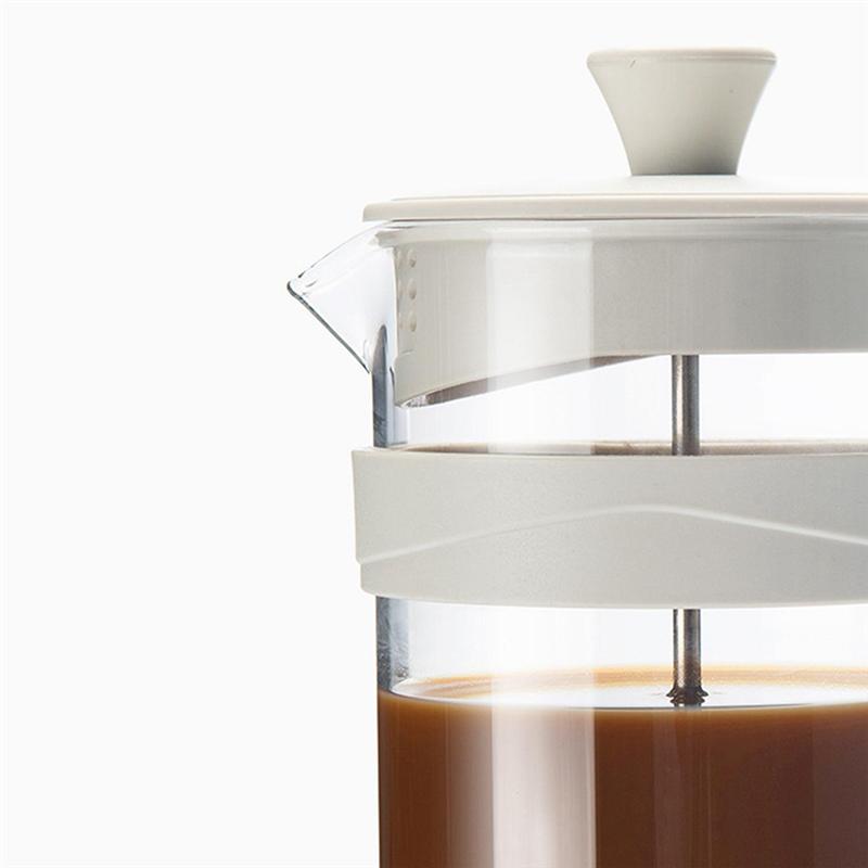 AT19-French Filter Pot For Household Tea Making-Glass Tea Maker Hand With Filter Brewing Cold Brew Pot-Hand-Pour Coffee Pot
