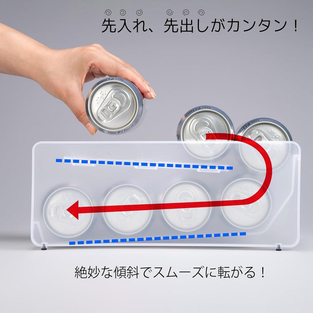 Inomata Chemical Rolling Can Storage Container 350 Set of Holds 8 x 350ml Allows for easy removal of chilled Maximizes internal space Made in 9879