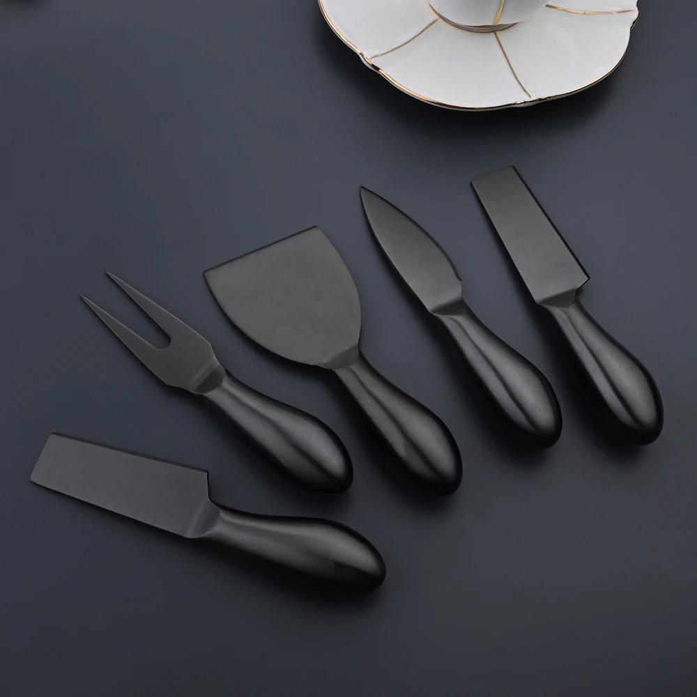 6Pcs Stainless Sttel Handle Cheese Knife Set Mini Cheese Knife Butter Knife Slicer Knife Pizza Cutter Baked Cheese Knife