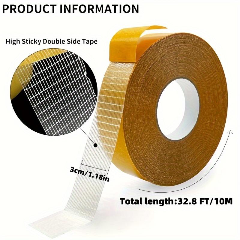 High-strength double-sided tape: Our cloth-based double-sided tape can be strongly adhered to carpets, rugs, runners, refrigerators