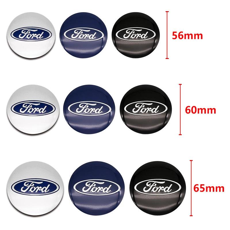 4 pezzi 60 56mm 65mm Tappi Centrali Ruote Auto Adesivi Emblema Per Ford Puma EV Fairlane Transit Connect Cortina Lotus Upgrade Auto
