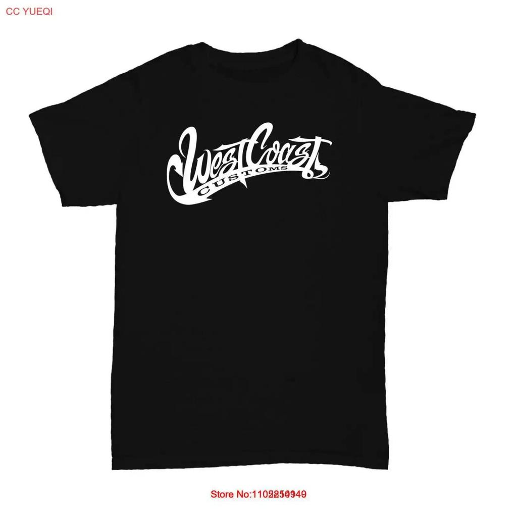 WEST COAST CUSTOMS T SHIRT Vintage Washed Slightly Homme Stretched Graphic Unisex Stylish Versatile Fashion Soft Streetwear