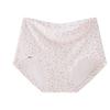 High-Waisted Floral Girl's Cotton Triangle Briefs - Antibacterial, Breathable, Tummy Control, High-Elastic Hip-Hugging Design.