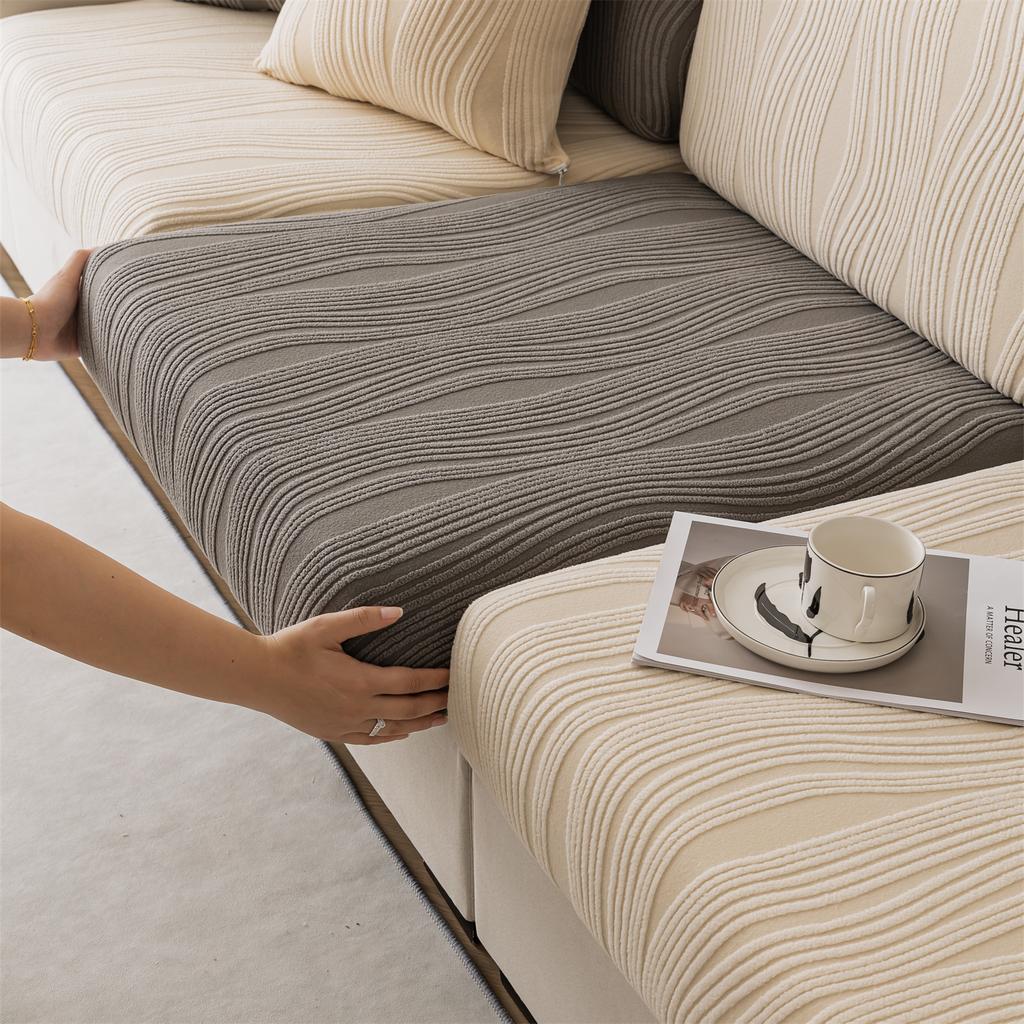 1Piece Universal Peism Jacquard Stretch Sofa Cover Cushion Cover, For Living Room Four Seasons Pet Friendly