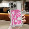 Case for Apple iPhone 17 Pro Max 16 Pro 15 16e Air 11 14 12 Plus 13 Phone Cover Love Heart More Amor Por Favor