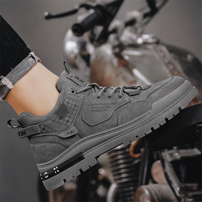 

Go to work spring сварщик доска обувь трудовая страховка износостойкая рабочая мужская обувь нескользящая строительная площадка Martin работа спорт досуг 39 серый