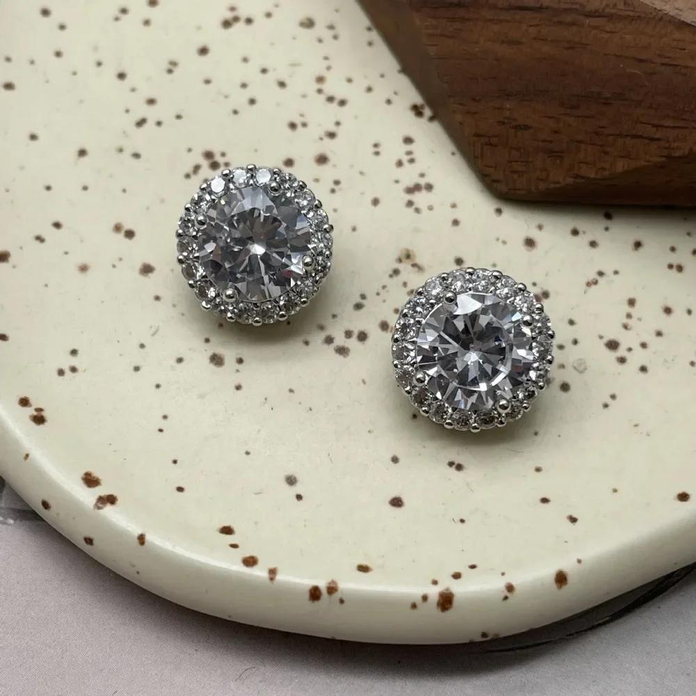 Glänzende luxuriöse Zirkonknöpfe 12,5 mm runde Messing-Ösenknöpfe Damenkleidung Dekorative Knöpfe