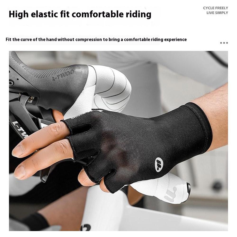 WEST BIKING YP0211265 Shock Absorbing Cycling Gloves Breathable Half Finger Anti Slip Mittens for Road Mountain Bike