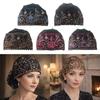 Full Coverage Headscarf Flower Embroidery Headband Cap Fashion Head Wrap Cap  Women Headwear