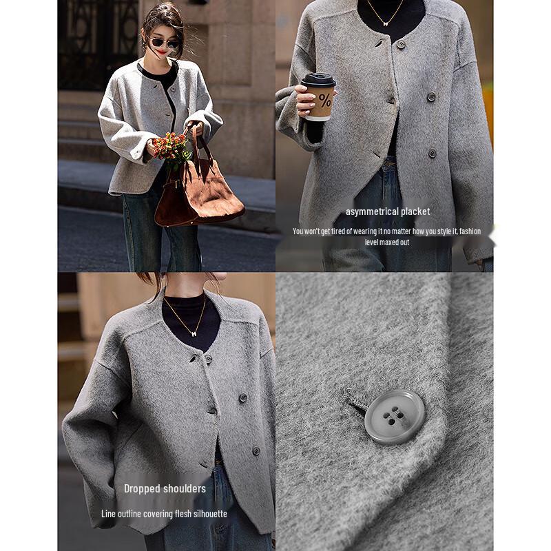Demana Women's Wool & Camel Blend Winter Coat