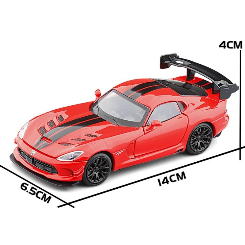 1/32 Dodge Viper ACR SRT Alloy Sports Car Model Diecasts Metal Toy Vehicles Car Model Simulation Sound Light Childrens Toy Gift