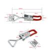 4pcs Heavy Duty Iron Adjustable Strap Latch Latch Latch Latch Latch Clamp Bolt Type Quick Clamp Accessories Horizontal Clamp