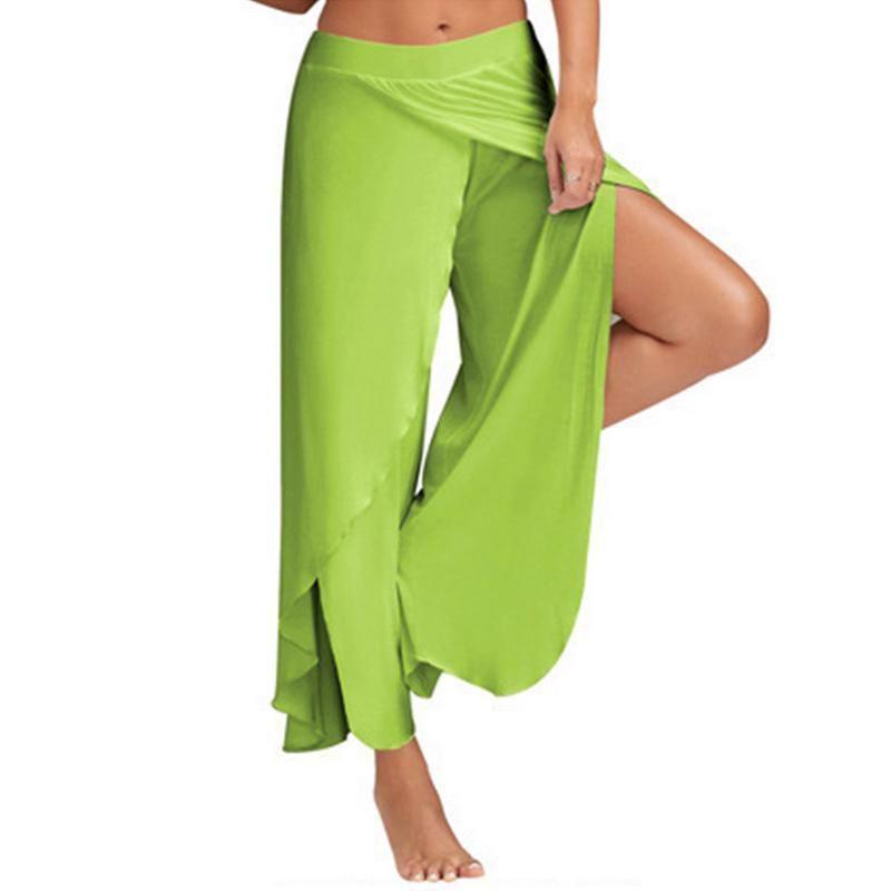 Women's Summer Casual Wide Leg Pants In Premium Quality Solid Color Design