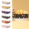 Halloween Pumpkin Ghost Paper Snack Tray Happy Halloween Party Decoration 2025 Candy Plate Haunted House Supplies Trick or Treat