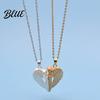 Ensemble Collier Pendentif Cœur d'Ange 1 Collier assortis pour Couple Magnétique