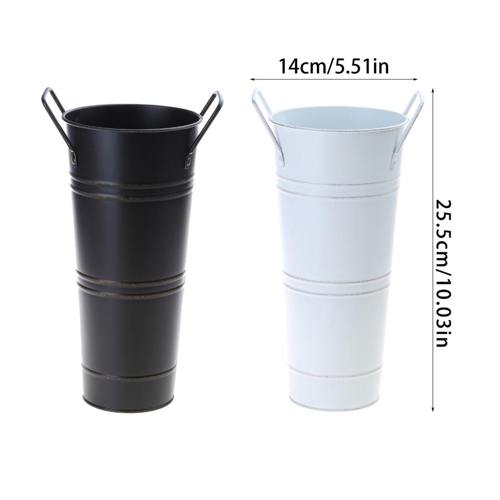 Flower Storage Bucket Flower Arrangement Decorative Buckets Bracket Metal Holder Stand Metal Iron Rack for Indoor Home