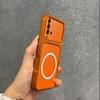 Upgraded Big Lens Protection Case for Xiaomi Redmi 9T Luxury Leather Casing with Magnetic Ring