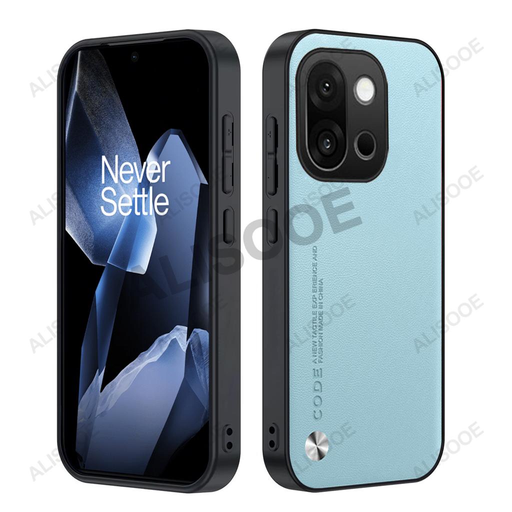 Läderfodral för Oneplus 15 Fodral Lyxig Fibertextur PU-läder Skydd Capa Omslag