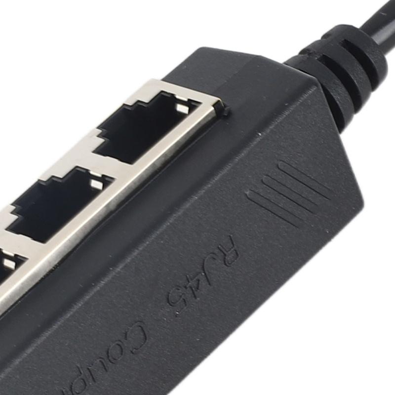 RJ45 Splitter Adapter 1 To 4 Port Smooth Transmission Excellent Connection Network Cable Adapter