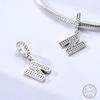 New Copper Beaded Pendant 26 Letters A-Z Diy Name Beads Suitable For Original Bracelet Jewelry Making