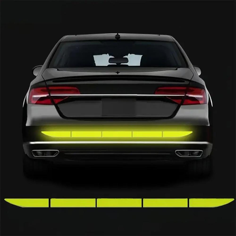 1pcs Reflective Warning Safety Tape-Car Trunk Anti-Collision, Add Protection For Your Vehicle Night Warning Reflective Sticker