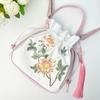 REWELL Embroidered Hanfu Style Crossbody Bag with Tassel