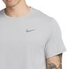 Nike Dry Fit UV Solid Color Crew Neck Casual Short Sleeve T-Shirt Men Tops Gray DV9316-098