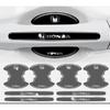 8PCS Black Car Door Handle Bowl Anti-Scratch Protector Sticker For Honda New
