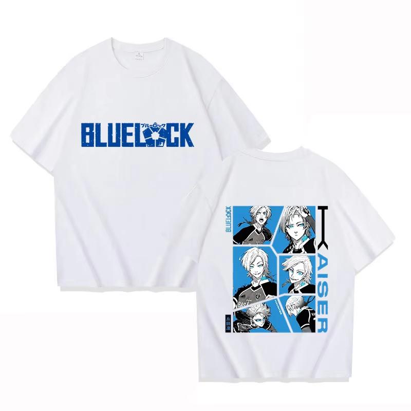 Hot Anime BLUE LOCK Printed TShirts For Women Men Summer Short Sleeve Tee Shirts Round Neck Casual Summer Unisex Tops
