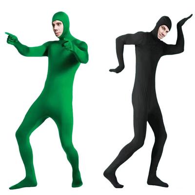 Zelená obrazovka, oblek, mizející kůže, kombinéza, fotografické pozadí, chroma klíčování, neviditelný efekt, pohodlný oblek, foto a video pozadí