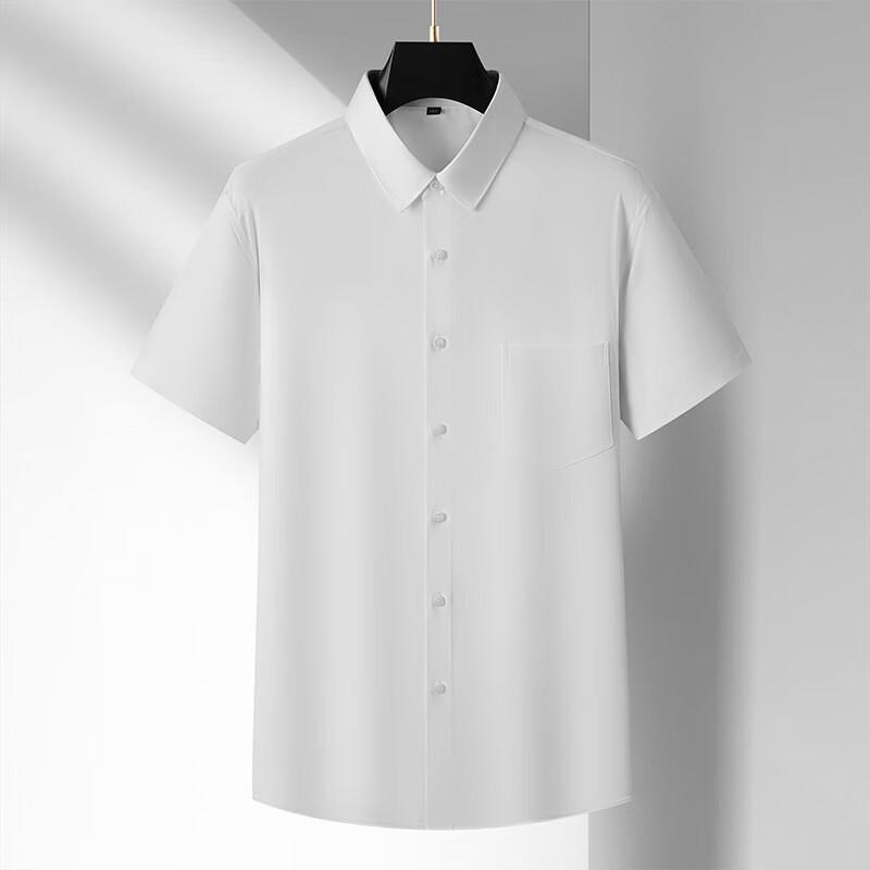 Men's Plus Size Cotton Short Sleeve Shirt