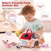 Farm Animals Baby Toys Surprise Barn With Stuffed Farm Animals Sensory Montessori Toy Baby Boy Girl Gifts Toy Portable