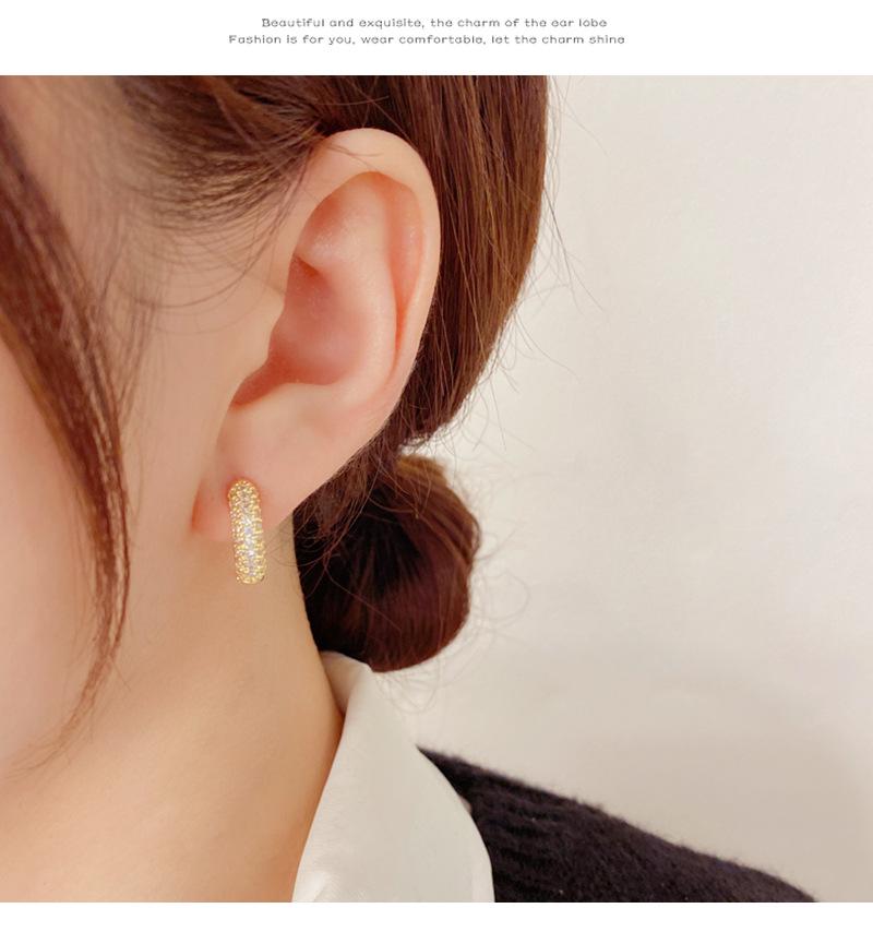 Elegant Micro-Inlaid Zircon Pearl Earrings - Exquisite, Fashionable, and Versatile Light Luxury Accessories