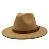 Filz-Fedora-Hut mit breiter Krempe für Sommer- und Herbst-Modebegeisterte