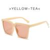 Oversize Brand Designer Sunglasses Women  Vintage T Square Sun Glasses Female Black Gradient Glasses Men Oculos UV400