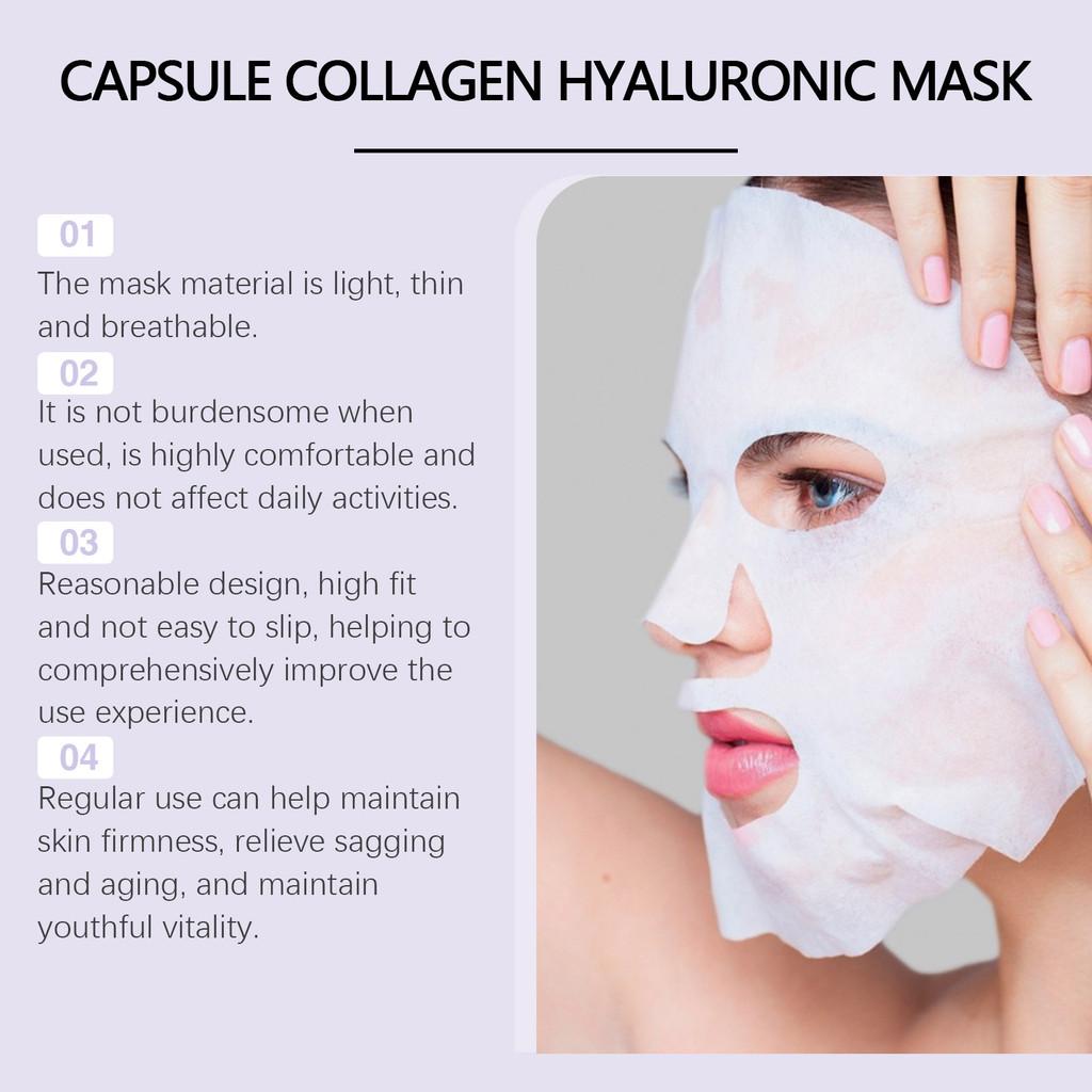 Eelhoe Collagen Face Mask 4 Pieces Hydrating Moisturizing Firming Skin Care Essence