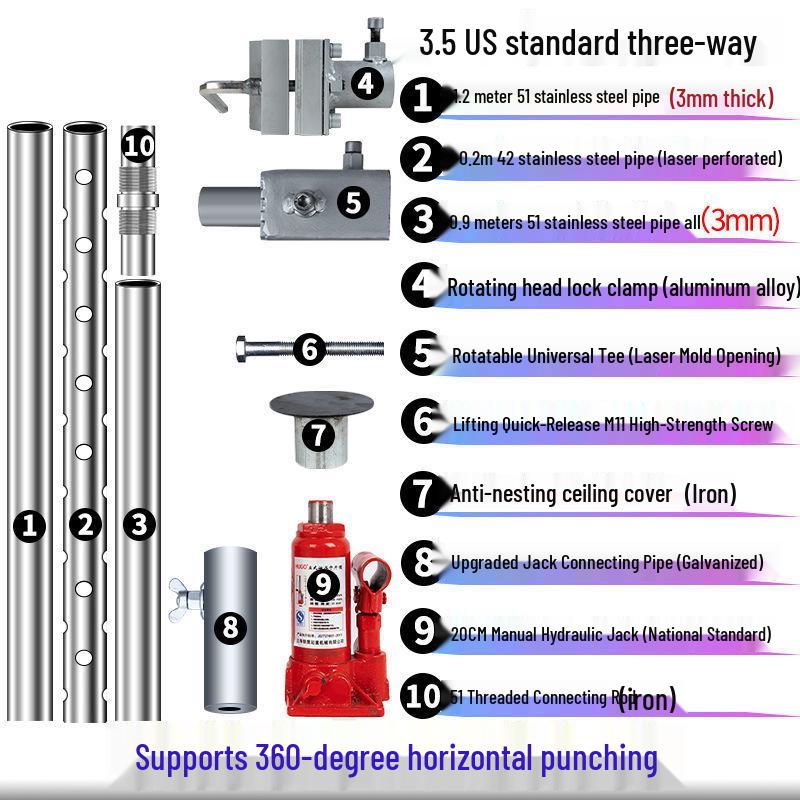 Industrial Diamond Core Drill Machine with Hydraulic Lifting Frame and Universal Stand