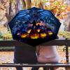 Ufo Hovers Above Predator Throne Folding Umbrella 8 Paraphenoid Bones Suitable For All Seasons Travel Three Folds Umbrella